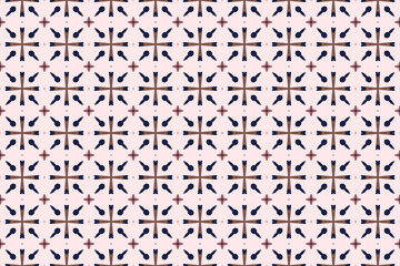 Seamless Fashion Digital Interior Graphic Luxury Symmetric Fabric Endless Wallpaper Texture Cloth Textile Geometric Art Tile Decoration Shape Template Visual Design Background Perspective Pattern.