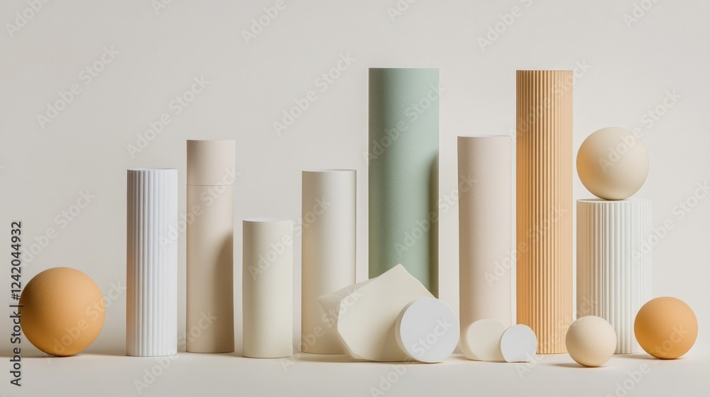 Poster a stacked bar graph with soft shadows and gradient colors on a white surface, emphasizing financial 