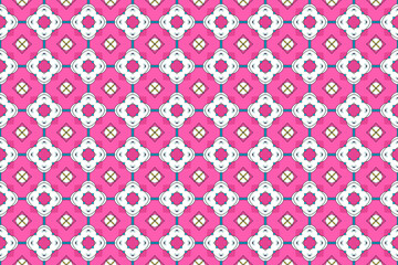 Seamless Fashion Digital Interior Graphic Luxury Symmetric Fabric Endless Wallpaper Texture Cloth Textile Geometric Art Tile Decoration Shape Template Visual Design Background Perspective Pattern.