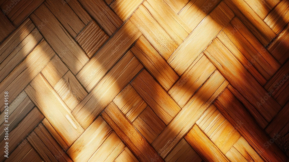 Poster thin diagonal lines crossing in a herringbone pattern, with subtle shadows, creating depth and textu