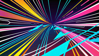 Fototapeta premium Abstract technology background. . Oil paint illustration.