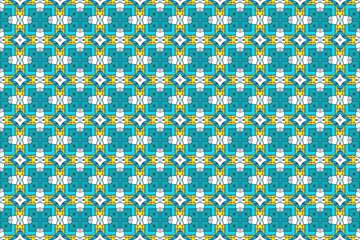 Seamless Perspective Cloth Geometric Tile Graphic Texture Shape Interior Luxury Digital Wallpaper Art Background Template Textile Decoration Fabric Visual Symmetric Endless Design Fashion Pattern.