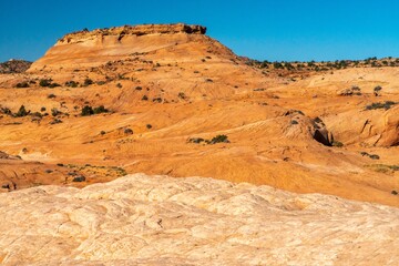 Fototapeta premium USA, Utah, Grand Staircase Escalante National Monument. Rocky landscape with eroded formations.