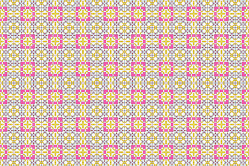 Seamless Perspective Cloth Geometric Tile Graphic Texture Shape Interior Luxury Digital Wallpaper Art Background Template Textile Decoration Fabric Visual Symmetric Endless Design Fashion Pattern.