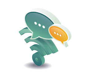 Online conversation with wifi signal