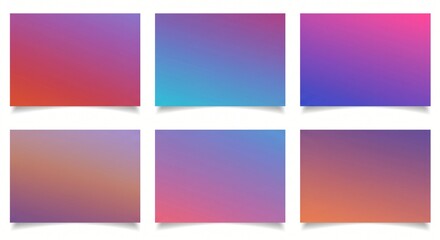 Naklejka premium Gradient mesh backgrounds with smooth transitions for modern designs