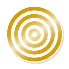 vector illustration of a target, golden target, target, target icon, target element, target png, target sticker, target png, gold element, icon, png, sticker, golden, business icon, business element 