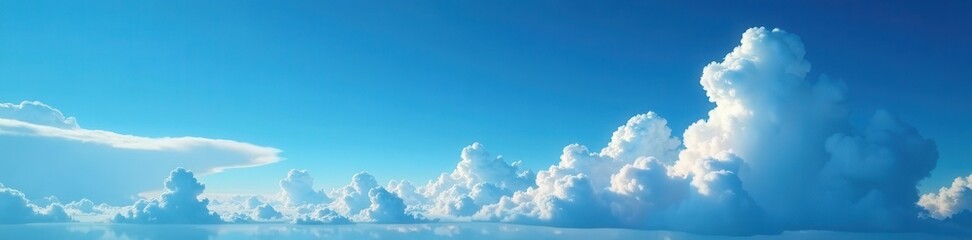 Deep azure sky, dramatic cloud formations, captivating scene, majestic, incredible