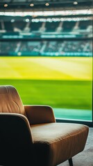 Obraz premium Relaxing View: Stadium Seat with Armchair