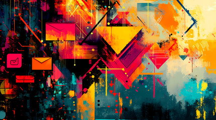 Obraz premium striking digital abstract