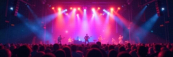 Abstract blurred image of concert stage lights, blur, art, light show