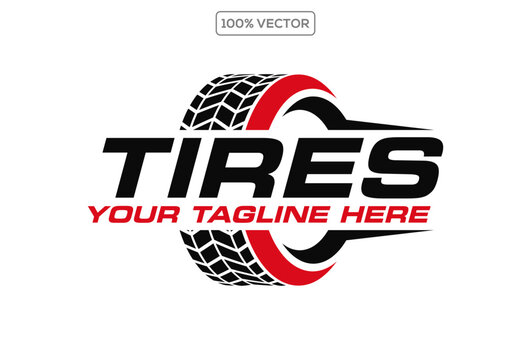 tire logo, tire store logo design vector illustration