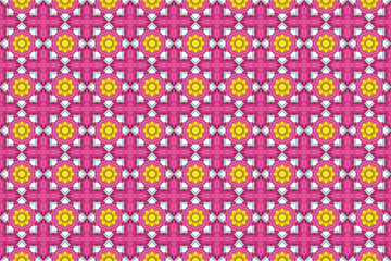 Seamless Template Symmetric Interior Cloth Fashion Geometric Wallpaper Luxury Shape Perspective Fabric Art Texture Design Textile Tile Visual Endless Background Digital Graphic Decoration Pattern.