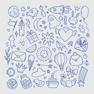 doodle elements collections