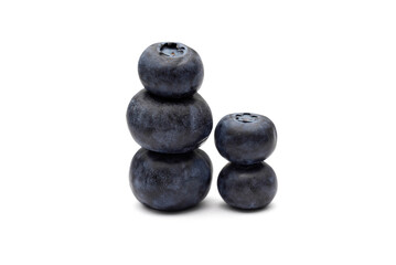 Fresh Blueberries on a white background