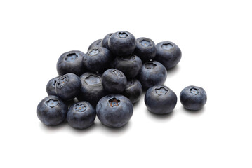 Fresh Blueberries on a white background