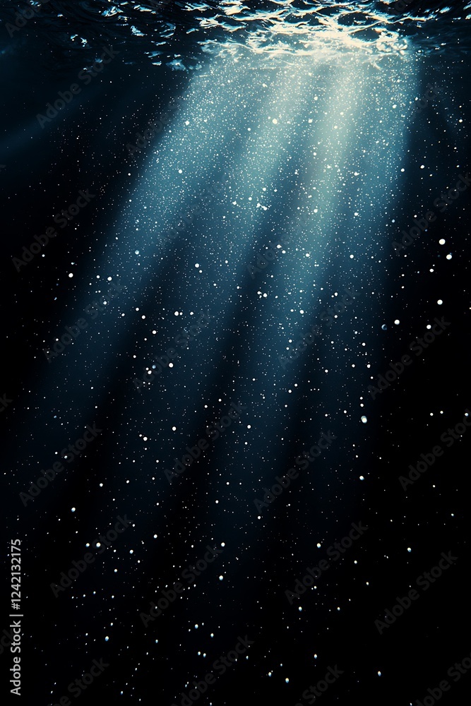 Wall mural a dark grainy background with light spots creating a gradient effect, suitable for designs that requ