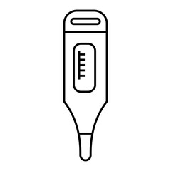 Thermometer icon. outline icon style