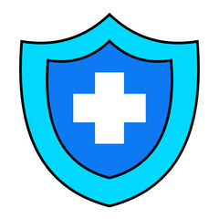 Prevention heathcare icon. filled outline icon style