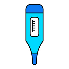 Thermometer icon. filled outline icon style