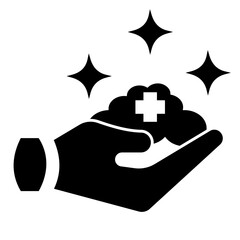 Hygiene icon. solid icon style