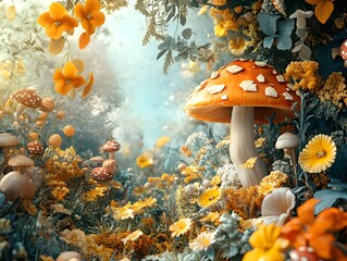 A surreal scene where everyday objects become imaginary creatures in a dreamlike landscape. The image feels magical and thought-provoking, perfect for a fantasy book cove or dream-themed article.