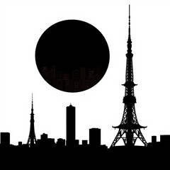 Kaleidoscopic abstractions: a captivating collection of colorful monochromatic and completely abstract images showcasing city skylines enigmatic faces and striking backgrounds  generative ai skyline s