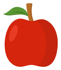 Apple fruit vector isolated on white background.
