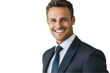 portrait of a handsome young businessman