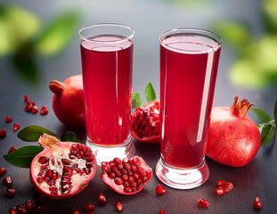 Generated image　ザクロジュース