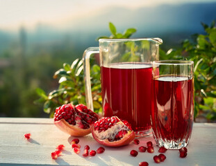 Generated image　ザクロジュース