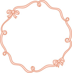 Vintage Ribbon Frame With Bows