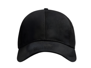 Stylish Black Baseball Cap with Breathable Mesh Back - Perfect for Summer Sports and Casual Wear