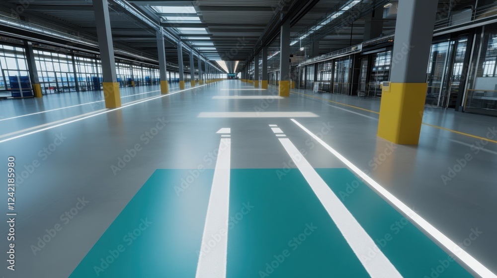 Poster a factory with real-time machine learning-based anomaly detection for predictive maintenance.