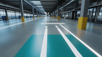 Obraz premium A factory with real-time machine learning-based anomaly detection for predictive maintenance.