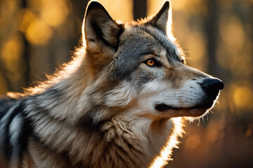 portrait of a wolf