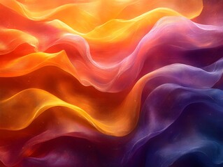 Obraz premium A dynamic composition with transparent shapes and vibrant gradients evokes movement and energy, creating a modern feel. Ideal for backgrounds in graphic design or digital media conveying innovation.