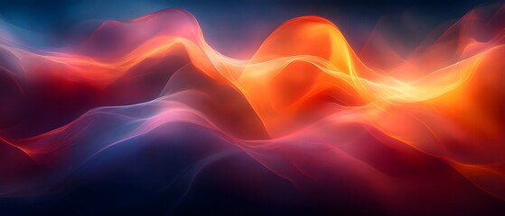 Obraz premium A dynamic composition with transparent shapes and vibrant gradients evokes movement and energy, creating a modern feel. Ideal for backgrounds in graphic design or digital media conveying innovation.