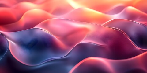 Obraz premium A dynamic composition with transparent shapes and vibrant gradients evokes movement and energy, creating a modern feel. Ideal for backgrounds in graphic design or digital media conveying innovation.