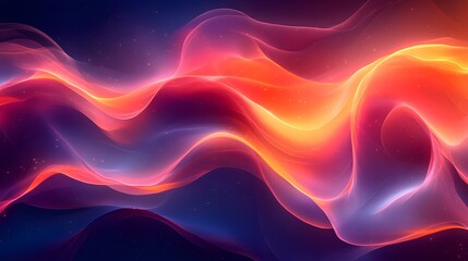 Obraz premium A dynamic composition with transparent shapes and vibrant gradients evokes movement and energy, creating a modern feel. Ideal for backgrounds in graphic design or digital media conveying innovation.