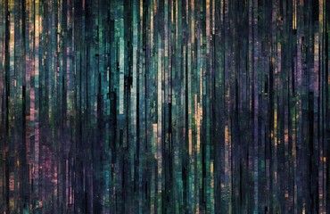 Fototapeta premium Pixelated texture with a glitch art effect, creating a distorted and abstract appearance