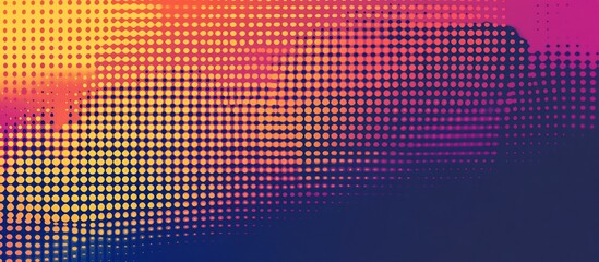 Vibrant abstract gradient pattern with dotted texture transitioning from warm to cool colors