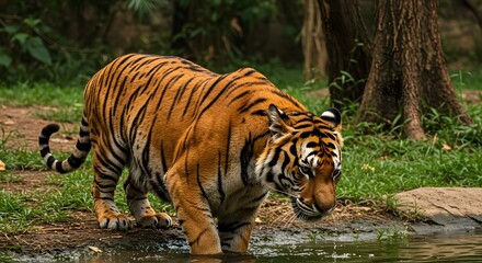 Fototapeta premium Gazelle in golden grassland at sunrise