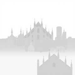 Obraz premium The silhouette of a city skyline at twilight with the lights just starting to flicker on v3 skyline silhouette 