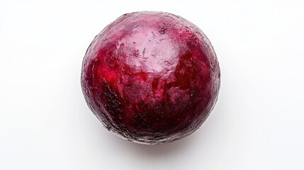 Obraz premium Vibrant Red Cabbage: A close-up shot of a single, fresh red cabbage, showcasing its rich, deep color and textured leaves.