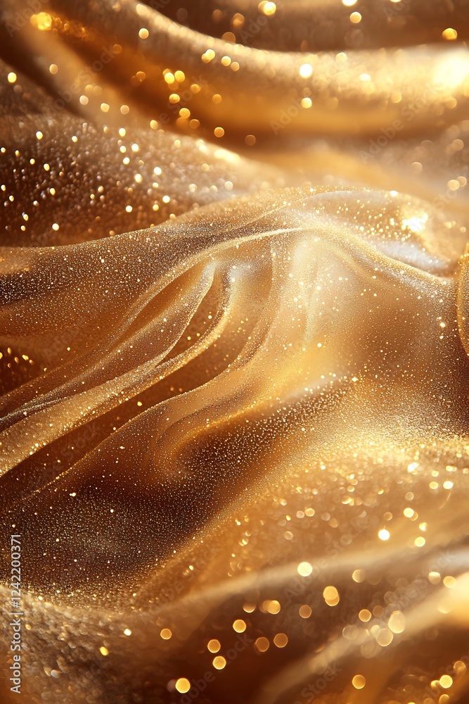 Wall mural a luxurious abstract background with a gold grainy texture, perfect for adding a touch of glamour an