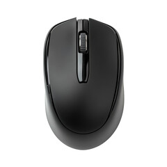 Wireless computer mouse on a plain background for tech use