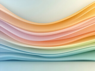 Obraz premium Pastel wave abstract background design (6)