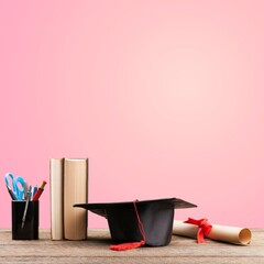 Classic Black study Graduation Cap and Diploma