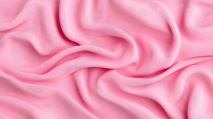 Fototapeta premium Pink fabric texture, soft drapes, elegant background, design resource